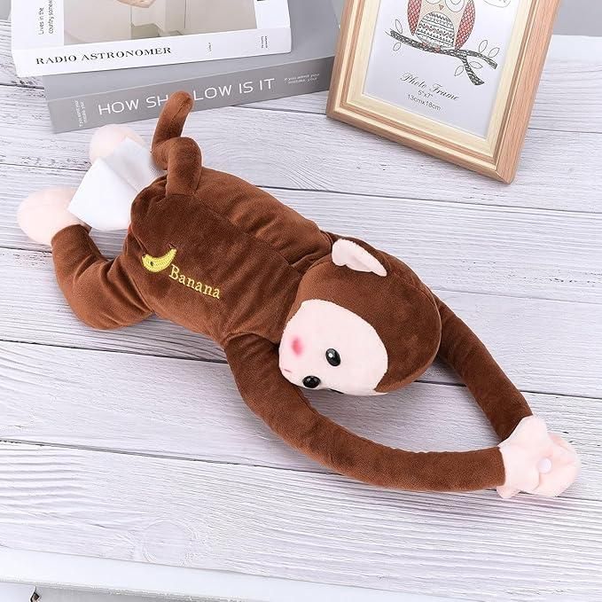 SOFT Monkey Car Tissue Holder