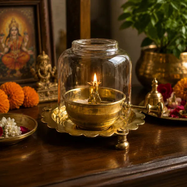 Brass Diya(For Poojan)