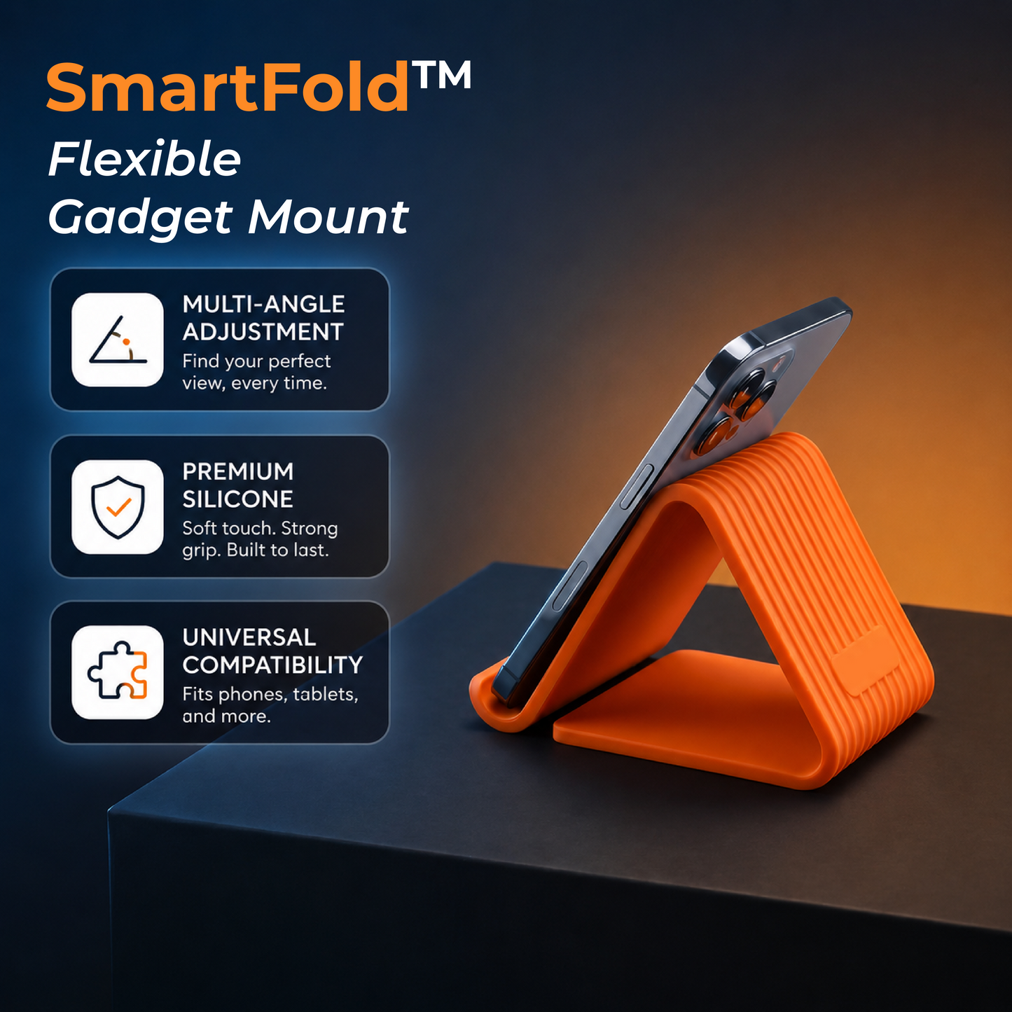 SmartFold™  Flexible Gadget Mount