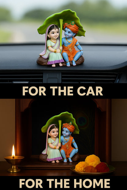 Shree Radha Krishna Idol (For Car Dashbaord)