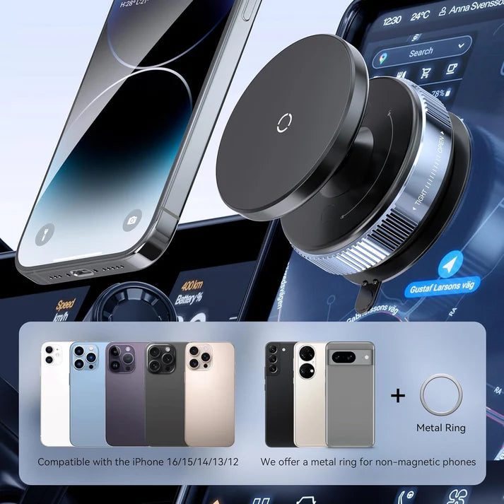 Magnetic Car/Desk Phone Holder (360° Rotation)