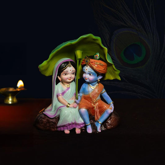 Shree Radha Krishna Idol (For Car Dashbaord)