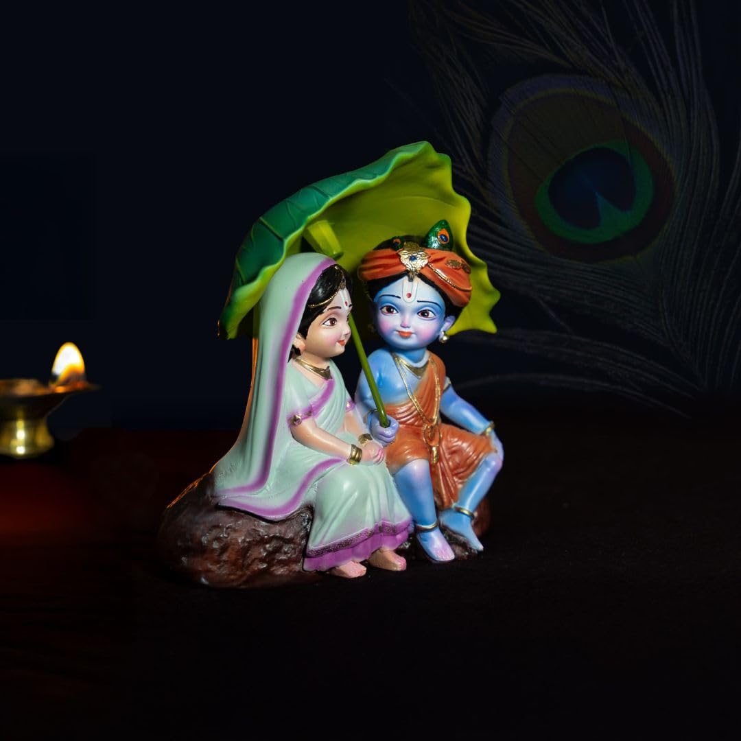 Shree Radha Krishna Idol (For Car Dashbaord)