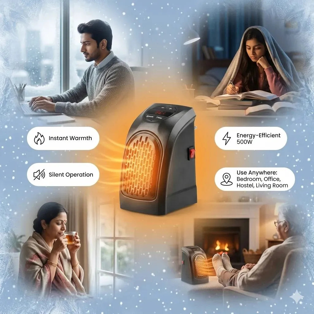 🔥🔥SmartHeat™ Portable Room Heater (400 Watt)