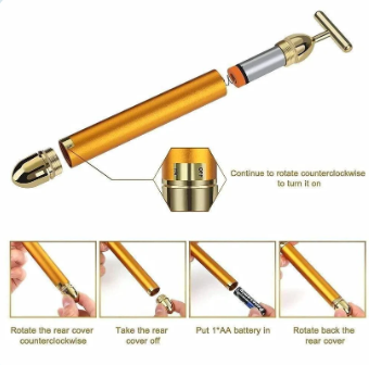 GOLDEN ELECTRIC FACIAL MASSAGER