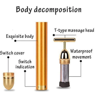 GOLDEN ELECTRIC FACIAL MASSAGER