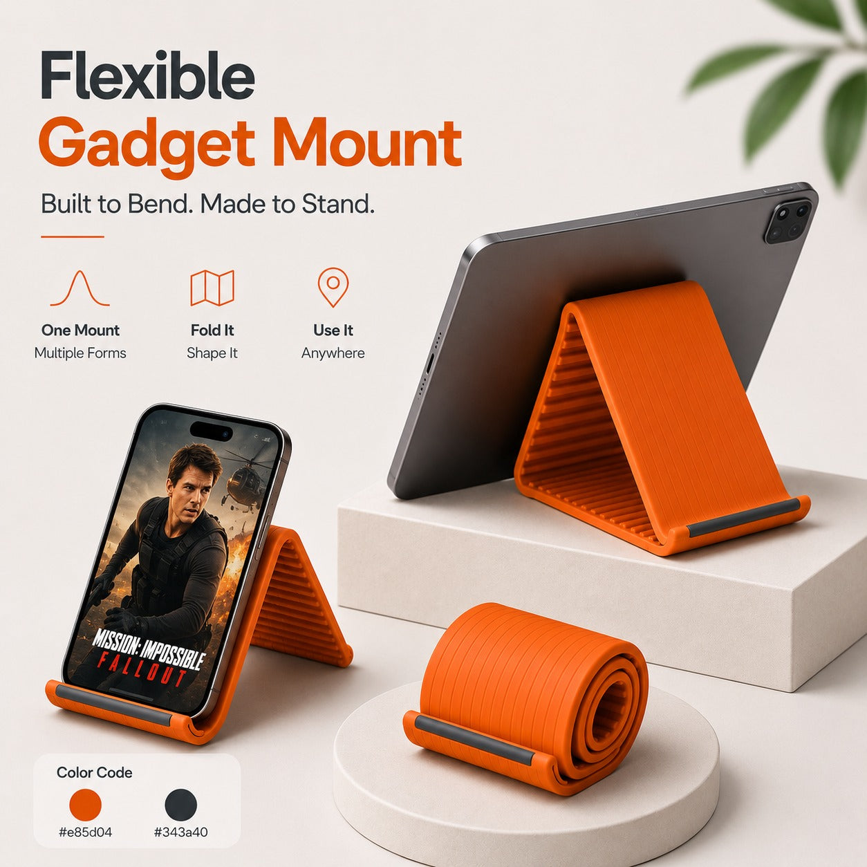 SmartFold™  Flexible Gadget Mount